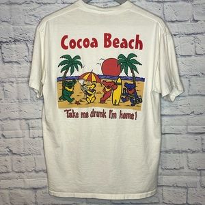 VTG Grateful Dead Take Me Drunk I'm Home T-Shirt Single Stitch